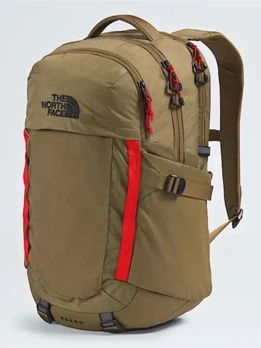The North Face Women’s Recon Backpack Flexvent Hiking In Cedar/Lava Red NWT